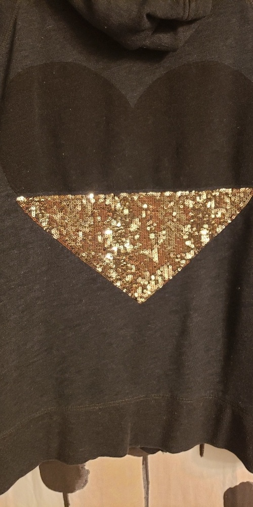 VS PINK Hoodie Sequin Heart